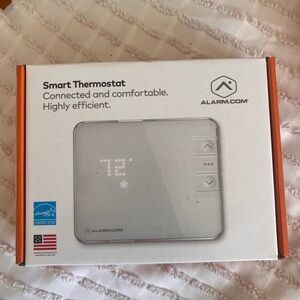 ADT Smart Thermostat - White and Orange